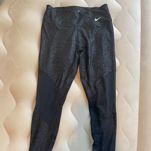 3/$50 Nike dry-fit luxe mid-riseshine leggings with mesh